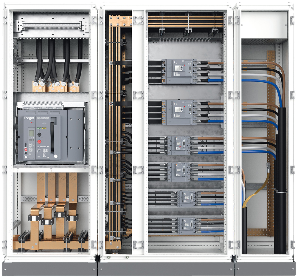 Open Hager Quadro evo distribution enclosures
