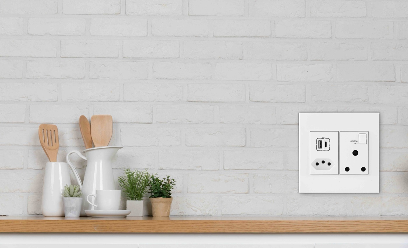 Legrand Arteor wiring devices with USB sockets